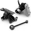 GlobalPrince 3PCS Engine Motor and Transmission Mount Kit Compatible with Mitsubishi Mirage 2014-2022/Mirage G4 1.2L Replace# 2910A106, 1092A096, 1093A146, 2910A318, 8010107, 8010104