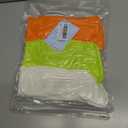 Women's Neon Scrunch Crew Socks 80s 90s Retro 3-Pack Cotton Stacked Boot Calf Cozy Ribbed Slouchy Socks Size 5-10 (1-white/Neon Green/Neon Orange)