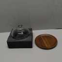 Glass Dessert Dome with Wood Base,Mini Cake Stand,Cake Plate Wooden Plates with Dome,Fruit Display Server Tray for Kitchen, Birthday, Wedding,Appetizer Dessert and Cheese Serving Stand (Round-5inch)