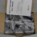 Solar Fence Lights Outdoor, 12 Pack IP65 Waterproof Fence Lights Solar Powered with Ultra-Bright LED Lens, 9 Color Modes, 12+ Hours Steady Glow for Deck/Backyard/Patio/Pool/Wall - Black