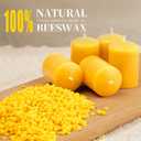 Beeswax Votive Candles 24 Pack Votive Candles Bulk,11-12 Hours Burn Time Unscented Votive Candles,100% Pure Bees Wax Candles Natural Beeswax Candle Small Beeswax Candles for Prayers Relax24 Pack, 1.37x1.85 IN