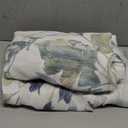 MYSKY HOME Sage Green Curtains 84 Inch Length Light Filtering Privacy Protect Drapes for Living Room Bedroom Flower Printing Window Treatment Grommet 2 Panels,Sage and Natural