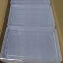 novelinks Transparent 4" x 6" Photo Storage Boxes - Photo Organizer Cases Photo Keeper Picture Storage Containers Box for Photos - 24 PACK (Clear)