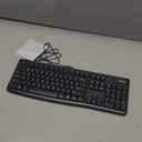 Logitech MK120 Wired Keyboard and Mouse Combo for Windows, Optical Wired Mouse, Full-Size Keyboard, USB Plug-and-Play, Compatible with PC, Laptop - Black