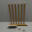 GERZWY Bathroom Swing Arm Towel Bars Wall Mount Bath Towel Rack with 6 Arms Hanger Towel Holder Organizer Stainless Steel Gold Finished HYG06-BE