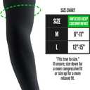 2 x Nxtrnd Double Arm Sleeves, Two Tone Arm Sleeve, Football Arm Sleeves, Sold as a Pair (Black, M)