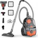 Aspiron Canister Vacuum, Upgraded 1600W Bagless Canister Vacuum Cleaner