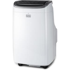 BLACK+DECKER 10,000 BTU Portable Air Conditioner for Rooms up to 450 Sq. with Remote Control, White