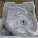 ZMISHIBO Ceiling Fans with Lights and Remote, 19.7'' Low Profile Ceiling Fan, 3000-6000K Dimmable Modern Flush Mount LED Fan Light, 6 Wind Speeds, White Fandelier Ceiling Fans for Bedroom