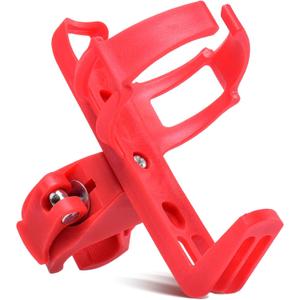 Universal Bike Cup Holder - 360 Degree Rotating Bottle Cage for Bike & Stroller (Red -1 Pack)