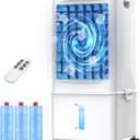Portable Air Conditioners, [9.5L Reservoir] Evaporative Cooling Fans that Blow Cold Air, Quiet Portable AC Unit w/Remote & Timer, 3 Speed Swamp Cooler, Windowless Air Conditioner for Room Office