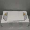 Elevated Slow Feeder Dog Bowls - Ceramic Food and Water Bowl Set with Stand - Raised Pet Dishes for Small and Medium Sized Dogs (White)