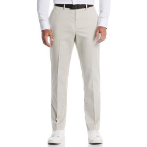 Savane Men's Geo Khaki Expandable Waistband Chino Pants (Beige, 46W x 30L )