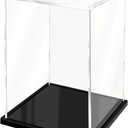 Clear Acrylic Display Case for Collectibles Assemble Doll Display Case Alternative Showcase for Lego Action Figures Model Statues Home Storage (6x6x10 inch; 15x15x25 cm)