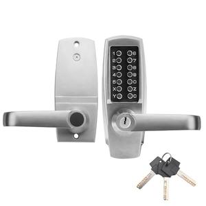 Mechanical Door Lock, Mechanical Push Button Lever Lock, Keyless Entry Commercial & Residential, Water-Proof Zinc Alloy, Easy to Install, for Garden, Yard, Garage