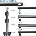 Photo Video Studio 10x7Ft (WxH) Adjustable Background Stand Backdrop Support System Kit with Carry Bag