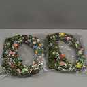 EBOOT 15 Pieces Assorted Colored Flower Crown Wreath Headband Garland Multicolor Headbands Floral Headpiece for Wedding Festival Vacation Fairy Party Photography Props