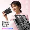 SEXYMOM Magnetic for Samsung Galaxy S24 Ultra Case - Wireless Charging Compatible,Cute Floral Design for Women and Girls,Slim Fit Translucent Matte Phone Case - Cherry