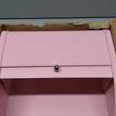 KL X458 Pink Bread Box Roll Top, Metal Bread Box for Kitchen Countertop, Large Capacity, Keeps Bakery Items Fresh Longer, Bread Bin for Kitchen Countertop, Breadbox to Store Cookies, Bagels, Muffins