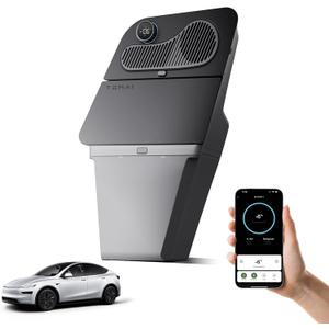 Car Refrigerator for Tesla Model Y Juniper 2025-2026 [5-Seater Only],18 Quarts Side Trunk Fridge with LG Compressor, 21°F-122°F Cold & Warm, GlideLock™ Quick-Install, VIP Insulation& Fresh Air System