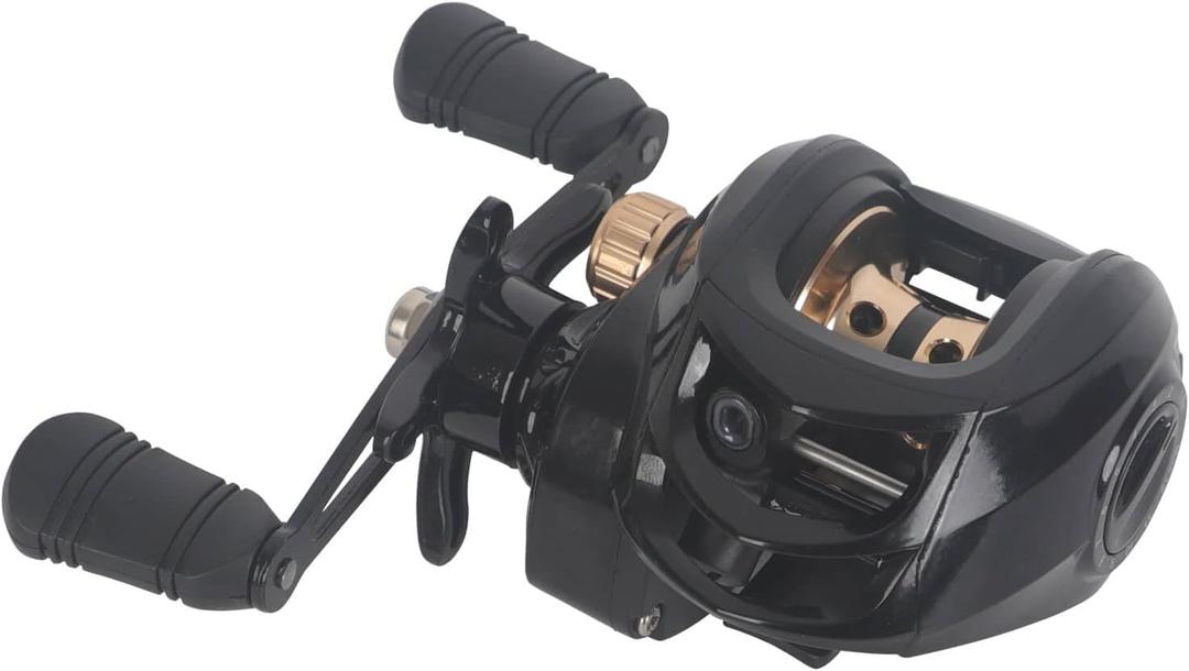 Bait Casters Reel, Carbon Fiber Drag Fishing Baitcaster Reel, Baitcasting Reels with 7.2:1 Gear Ratio 10+1 Ball Bearings 18lbs Max Drag Left HandFish Gift for Man