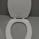 American Standard 5311012.020 Laurel Elongated Wood Toilet Seat with Cover, White