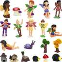 ONEST 18 Pieces Small Fairy Figurines Hand Painted Fairies Figures Miniature Fairy Garden Accessories Figurines for Kids Adults