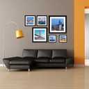 2 x OMISHE 9x9 inch Picture Frame Black for Wall Hanging or Tabletop Poster, Frame Display 7x7 inch with Mat or 9x9 Without Mat, Square Wall Gallery Photo Frame, Black