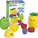 Learning Resources Big Feelings Nesting Fruit Friends, Social Emotional Toys for Toddlers, Sensory Toys, Speech Therapy Materials, Easter Toys ,Ages 18+ Months, 9 Pieces