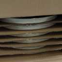 HaWare Stoneware Dinner Plates Set of 6, 10" Heavy Duty Ceramic Plate, Reactive Glaze Ripple Dinnerware for Home Restaurant, Chip and Scratch Resistant, Microwave and Dishwasher Safe, Saturn Khaki