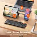 MEETION New Foldable Bluetooth Keyboard with Touchpad, Portable Wireless Keyboard with Numeric Keypad, Full-Size Rechargeable Business Travel for iPad Phone Laptop PC iOS, 2026 New Upgrade