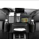 JEYODA Car Handbag Holder Between Seats Suede Large Capacity Car Purse Holder Automotive Consoles & Organizers for Document Phone Storage Car Organizer(1925style 2 black)