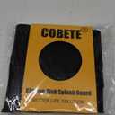COBETE Kitchen Sink Splash Guard, 24in Faucet Mat Splash Catcher, Handle Drip Catcher Tray, Multipurpose for Kitchen Dish Drying Mats Sponge Holder and Bathroom Countertop Protect(Black)