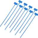 MECCANIXITY 250pcs Marker Cable Zip Ties, 8 Inch Self-Locking Nylon Labels Zip Tie Wraps, Wire Tags Ties Straps for Indoor and Outdoor, 1/8",Blue