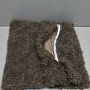 MIULEE Pack of 2 Throw Pillow Covers 20x20 Inch Chocolate Faux Fur Decorative Sherpa Pillow Covers Fuzzy Accent Soft Sheepskin Fleece Cushion Cases for Boho Home Decor Couch Living Room Bed