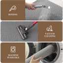 RESARE Non Slip Bath Mat - Machine Washable Bathroom Rug, Super Absorbent, Quick Dry, 20"x32", Dark Grey