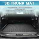 Mixsuper Custom Fit Cargo Liner for Chevrolet Suburban/GMC Yukon XL/Cadillac Escalade ESV 2015-2020, All Weather Cargo Mat Rear Trunk Liner Behind The 3rd Row Seats Black