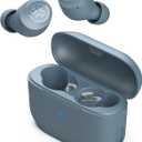 JLab Go Air Pop True Wireless Bluetooth Earbuds + Charging Case, Slate, Dual Connect, IPX4 Sweat Resistance, Bluetooth 5.1 Connection, 3 EQ Sound Settings Signature, Balanced, Bass Boost