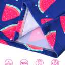 Tziharora Girls Bathing Suit ,2 Piece Blue Watermelon Long Sleeve Rash Guard Sets Swimwear for Beach 3-4T