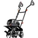 Cordless Garden Tiller Cultivator Compatible with Dewalt 20v Max Battery (Tool Bare) 14.2'' Width 8.7'' Depth 16 Steel Tines, 40V Electric Rototiller Brushless Foldable with Adjustable Wheels