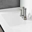 KR KITCHENRAKU Clear Silicone Mat for Kitchen Counter 23.6" Wx15.7 L, Large Silicone Countertop Protector, Nonskid Heat Resistant Desk Saver Pad, Multipurpose Mat, Placemat (1)