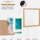 Vintage 17x17 Picture Frame, Antique Gold Photo Frames with Plexiglass Front,Ornate Square 17x17 Frame Display 13x13 with Mat or 17 x 17 Picture Frame Without, Wall Décor,1 Pack,Silver