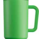 Meoky 40 oz Tumbler with Handle and Straw: Stainless Steel Insulated Tumbler with Lid and Straw - 100% Leak Proof Tumbler for Car Cup Holders - Travelers Commuters Workers, Green