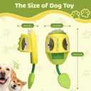 2 x Squeaky Dog Toys, No Stuffing Interactive Dog Chew Toys Built-in Squeaker and Crinkle Paper Sounds Snuffle Foraging Instinct Training Puppy Chew Toys for Small Medium Dogs