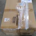 GarveeHome Scalloped Washable 8x10 Area Rugs for Living Room, Modern Bordered Solid Rug for Bedroom, Scalloped Non-Slip Stain Resistant Rug for Dining Room Farmhouse Dorm, Cream (Ivory White)