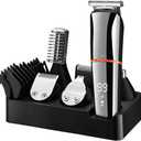 SURKER Beard Trimmer for Men Hair Clippers Body Mustache Nose Hair Groomer Cordless Precision Trimmer 6 in 1 Grooming Kit Waterproof USB Rechargeable