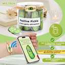 2 x Positive Pickle Cards Jar, Emotional Support Pickle Jar, 60 Positive Affirmation Cards for People, Unique Inspirational Gifts For Women, Best Friend Gift, Birthday Gifts for Mom,Teens, Famaly, Stuff