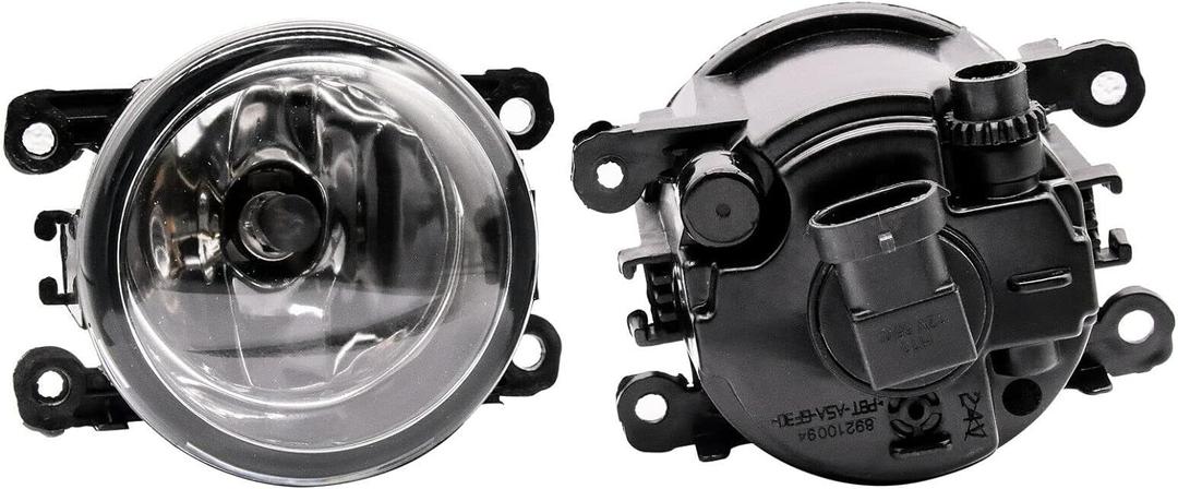 Pair of Front Fog Lights RH LH Compatible With Jeep Renegade 2015-2022 & Compass 2017-2021 Replaces 68202187AA 68256470AA 68202187AA 33900STKA11, RAM, BLACK