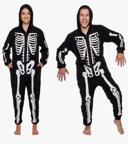 Funziez! Slim Fit Adult Onesie - Animal Halloween Costume - Plush Unisex One Piece Cosplay Suit for Women and Men S