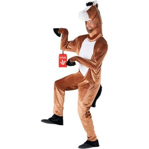 Morph Horse Costume Adult, Farm Animal Costumes For Adults, Horse Halloween Costume, Halloween Costumes For Men (X-Large)